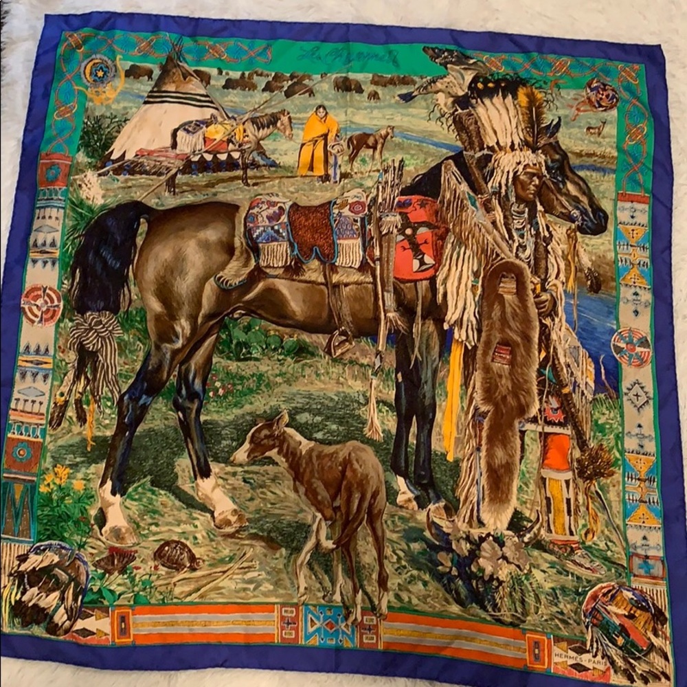COPY - vintage silk Hermès scarf